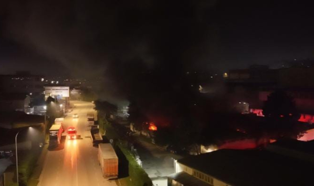 Bursa’da tekstil fabrikasında yangın