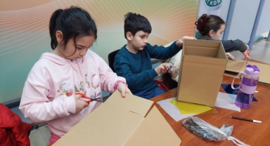 Çocuklar bir günlüğüne mimar oldu