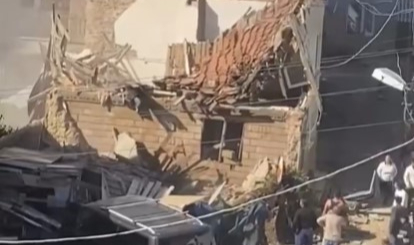 Gemlik'te metrik bina çöktü