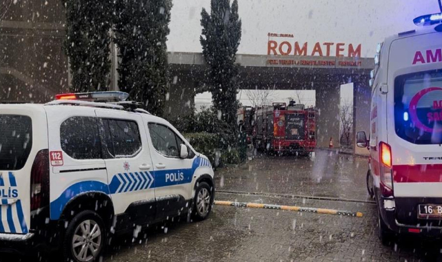 Hastane yemekhanesinde yangın paniği