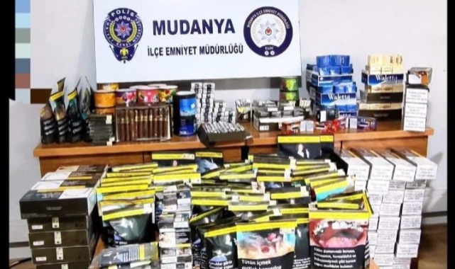 Mudanya’da kaçak tütün operasyonu...