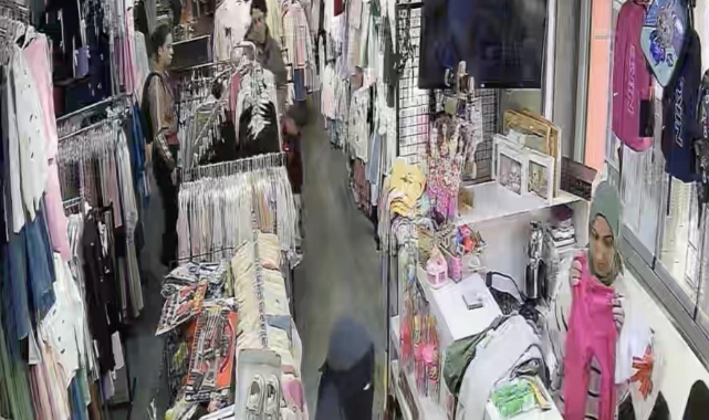 Bayram yoğunluğunu fırsat bilip hırsızlık yaptılar