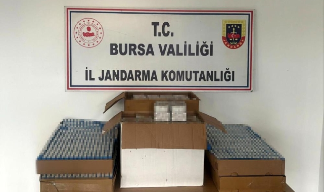 Bursa'da 37 bin adet kaçak sigara ele geçirildi