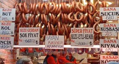 Bursa'da bayram öncesi kasaplarda yoğunluk