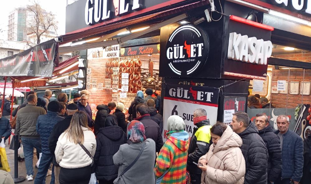 Bursa'da bayram öncesi kasaplarda yoğunluk