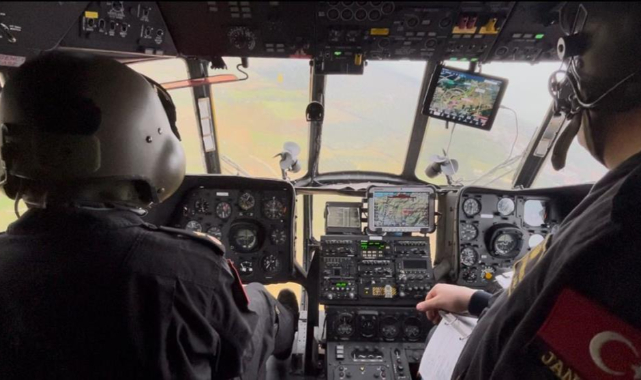 Bursa'da bayram trafiğine helikopterli denetim