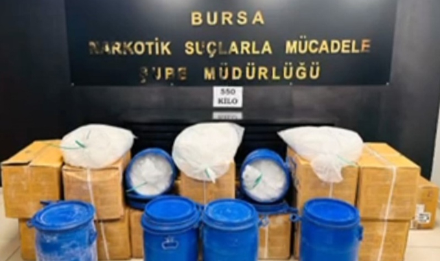 Bursa'da büyük uyuşturucu operasyonu