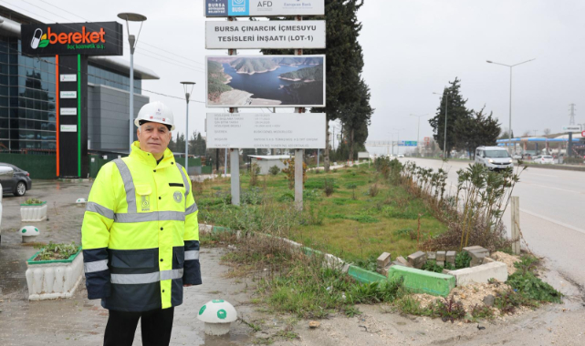 Çınarcık suyu Görükle ve Mudanya'ya taşınıyor