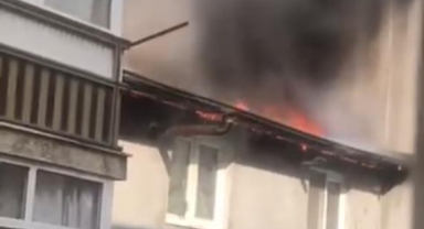 Gürsu'da çatı yangını paniğe neden oldu