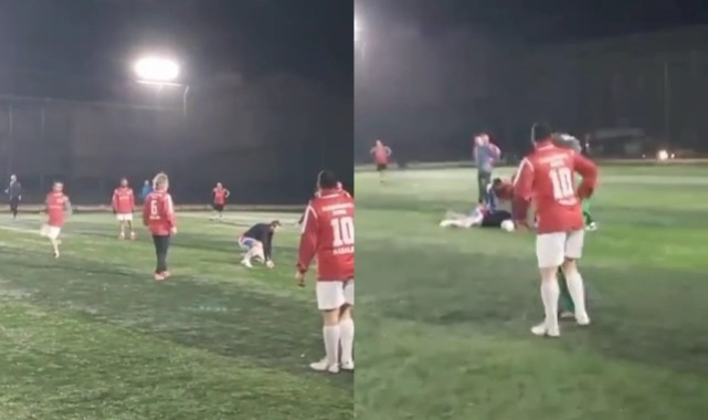 Halı sahada kalp krizi geçiren eski futbolcunun o anları ortaya çıktı