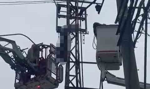 Hırsızlık için çıktığı elektrik direği sonu oldu