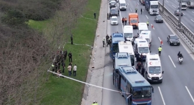 İstanbul'da 4 cezaevi aracı zincirleme kaza yaptı