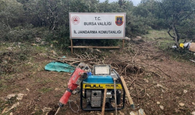 İznik'te Jandarma 35 metrelik kaçak tüneli ortaya çıkardı