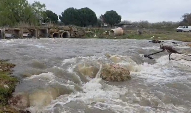 Kuruyan dere coştu İznik Gölü'ne umut oldu