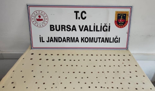 Mudanya'da 137 adet sikke ele geçirildi