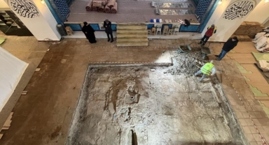 Muradiye Camii'nde 600 yıllık havuz ortaya çıktı