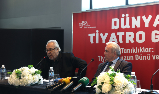 Rutkay Aziz Dünya Tiyatro Günü'nde Nilüferlilerle buluştu