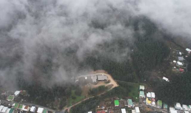 Uludağ'dan inen sis Bursa'yı sardı