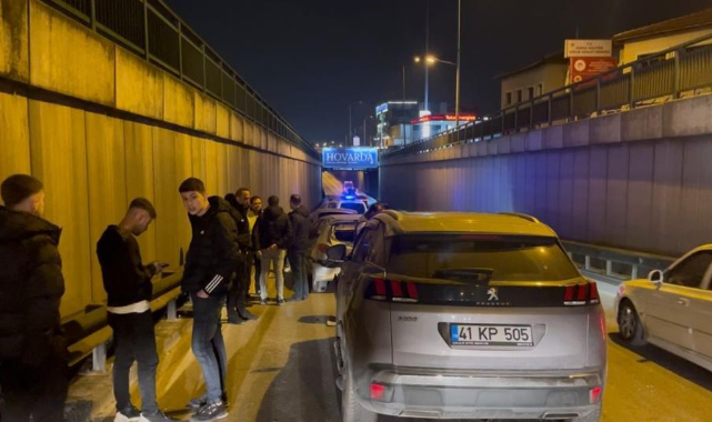 Zincirleme trafik kazası sonrası gerginlik yaşandı