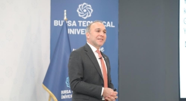 BTÜ'nun konuğu, TUSAŞ Kurumsal Yönetim Genel Müdür Yardımcısı Yakup Arslan 