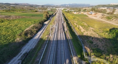 Bursa-Ankara YHT hattı rayları böyle görüntülendi