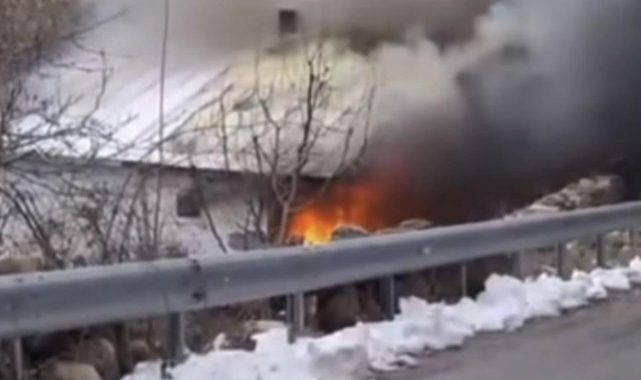  Bursa'da bağ evi alevlere teslim oldu