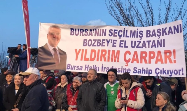 Bursa'da Bozbey'e destek 3'üncü gününde