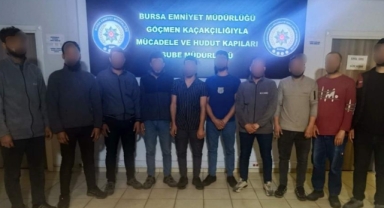 Bursa’da çok sayıda kaçak göçmen yakalandı