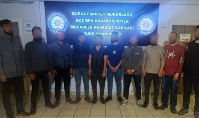 Bursa’da çok sayıda kaçak göçmen yakalandı