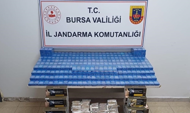 Bursa'da kaçak on binlerce makaron ve sigara ele geçirildi