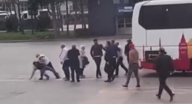 Bursa terminalinde yolcu ile şoför kavgası