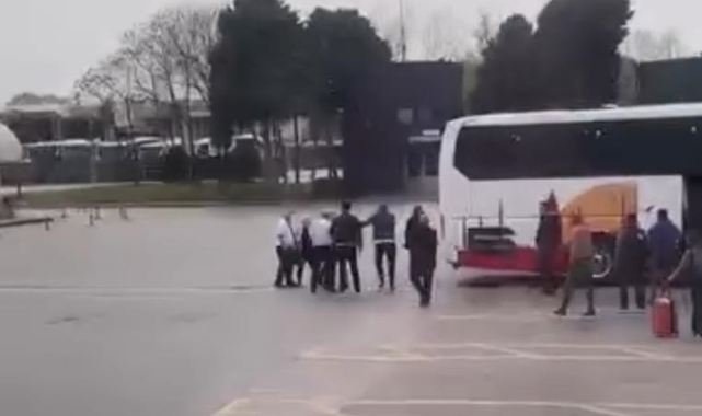 Bursa terminalinde yolcu ile şoför kavgası