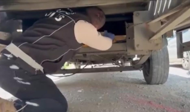 Çekicinin zulasından 17 kilogram uyuşturucu çıktı