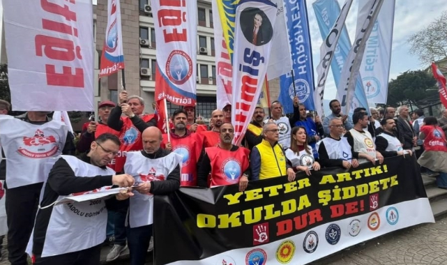 Eğitim-İş’ten İl Milli Eğitim önünde sert mesaj!