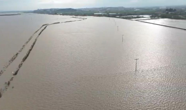 Karacabey Ovası sular altında kaldı