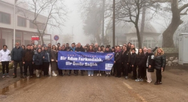 Nilüfer Belediyesi'nden kansere karşı farkındalık yürüyüşü
