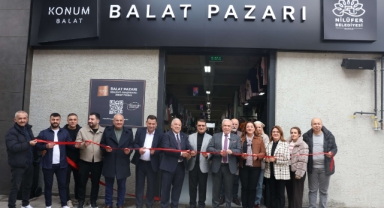 Nilüfer'in 8'inci giyim pazarı Balat'ta açıldı