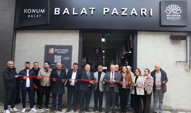 Nilüfer'in 8'inci giyim pazarı Balat'ta açıldı