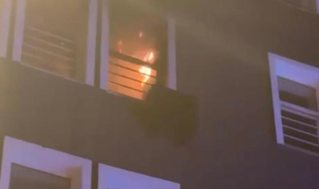 Otel odasındaki yangın itfaiyeyi alarma geçirdi