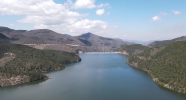 Son yağışlar Nilüfer Barajı'nı doldurdu dereler coştu