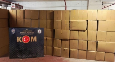 Bursa’da rekor kaçak makaron operasyonu