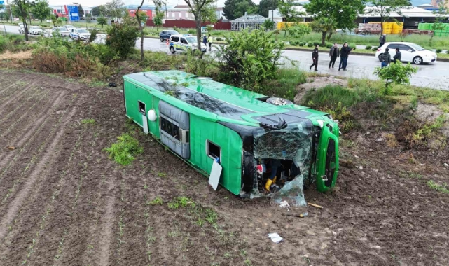 Çanakkale’de tur otobüsü devrildi: 46 yaralı