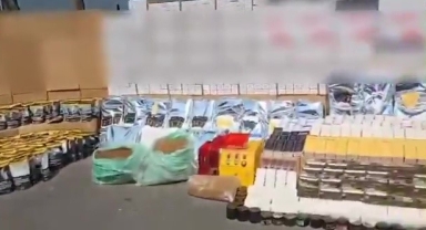Gemlik'te milyonlarca makaron ele geçirildi