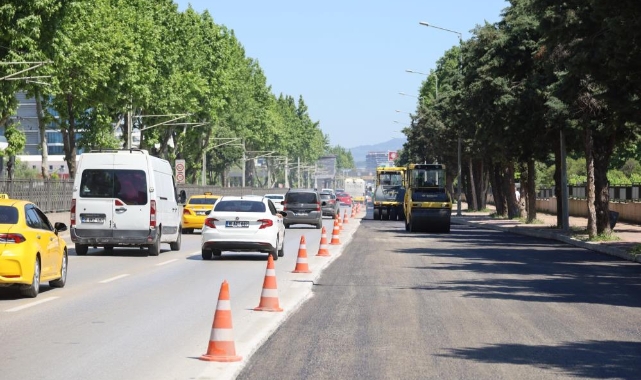 İstanbul Yolu'nda hummalı asfalt çalışması