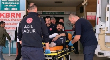 Spiral taşı fırladı bir genç yaralandı