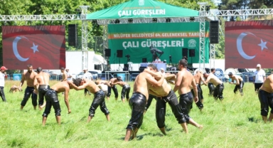 64. Geleneksel Çalı Güreşleri'nde başpehlivan Erkan Taş oldu