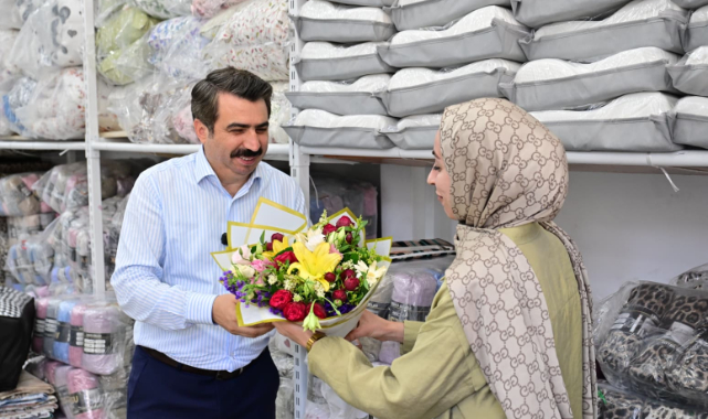 Başkan Yılmaz'dan Anadolu Mahallesinde esnaf ziyareti