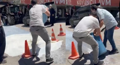 Belediye önüne süt dökme eyleminin ardındaki gerçek ortaya çıktı