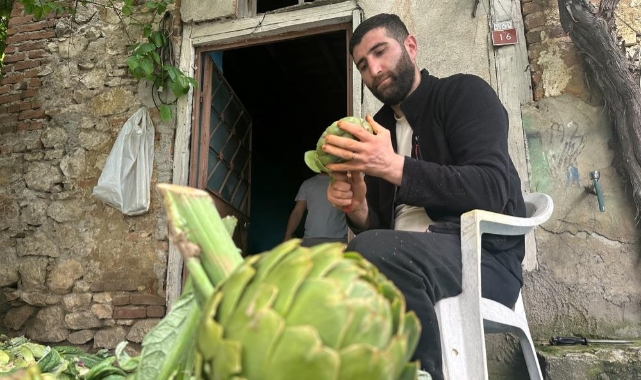 Enginar soyarak ayda 240 bin lira kazanıyor