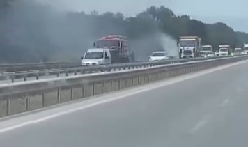 İzmir-Bursa kara yolunda alevler korkuttu